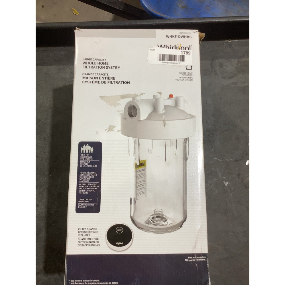 Lot # 1789 WHIRLPOOL Whole Home Filtration System $63
