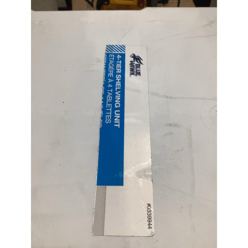 Lot # 2312 Blue Hawk Shelving Unit $30