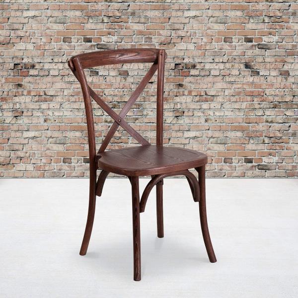 Lot # 2275 Flash Furniture HERCULES Series Mahogany Cross Back Chair