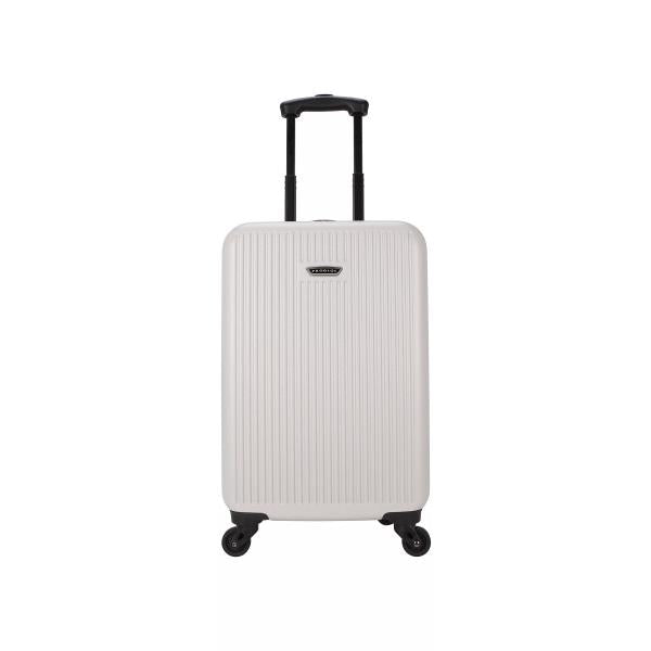 Lot # 1592 Prodigy Resort 20-Inch Carry-on Fashion Hardside Spinner Luggage, Brown Sand