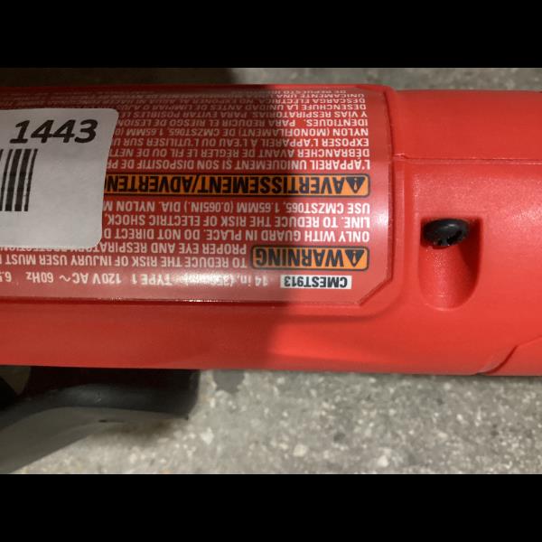 Lot # 1443 Craftsman V20 Cordless String Trimmer Used $75