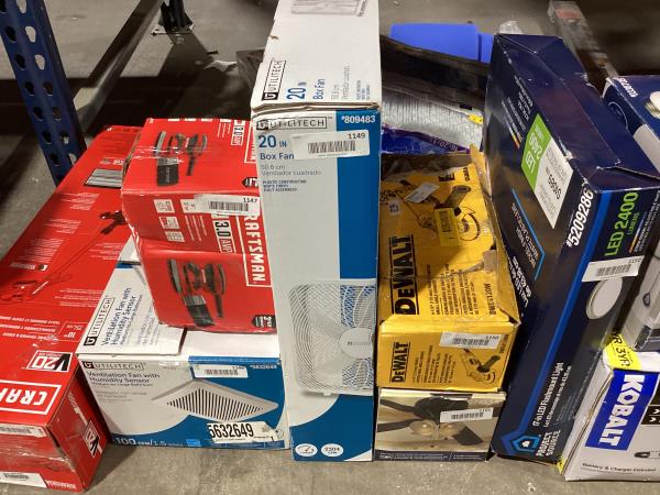 Lot # 1149 Utilitech 20-in 3-Speed Indoor Box Fan $25