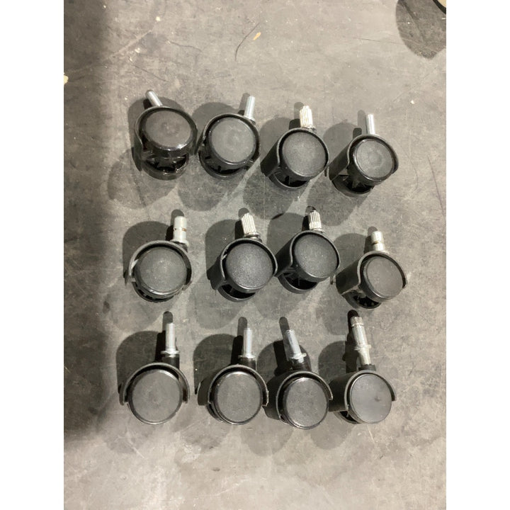 Lot # 1331 Generic Black Casters Set of 12 $25.00