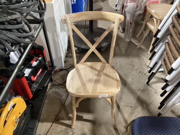 Lot # 1957 FlashFurniture Advantage Driftwood XBack Chair$278