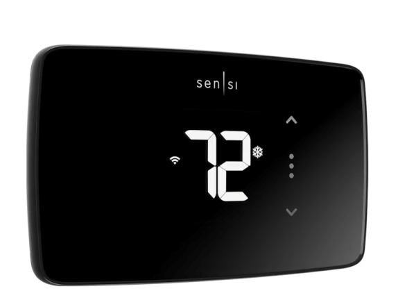 Lot # 220 Emerson Sensi Black Smart Thermostat WiFi $133