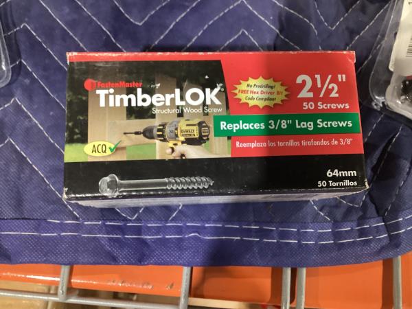Lot # 1452 Fastenmaster Timberlok Screws 50pk $35.26