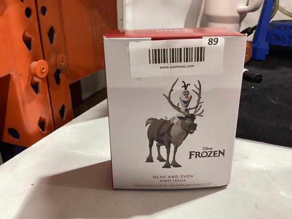 Lot # 89  Keepsake Christmas Ornament Frozen Olaf and Sven
