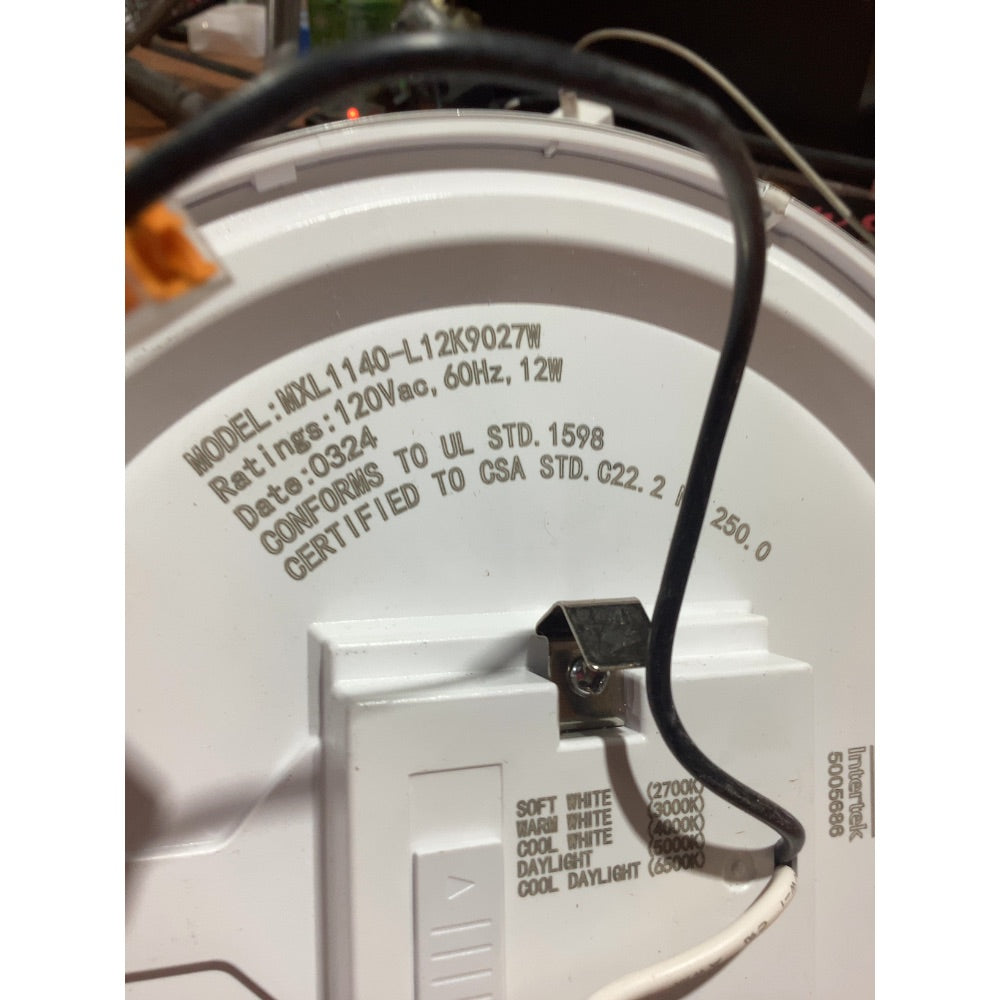 Lot # 1467 White LED Panel Light $25