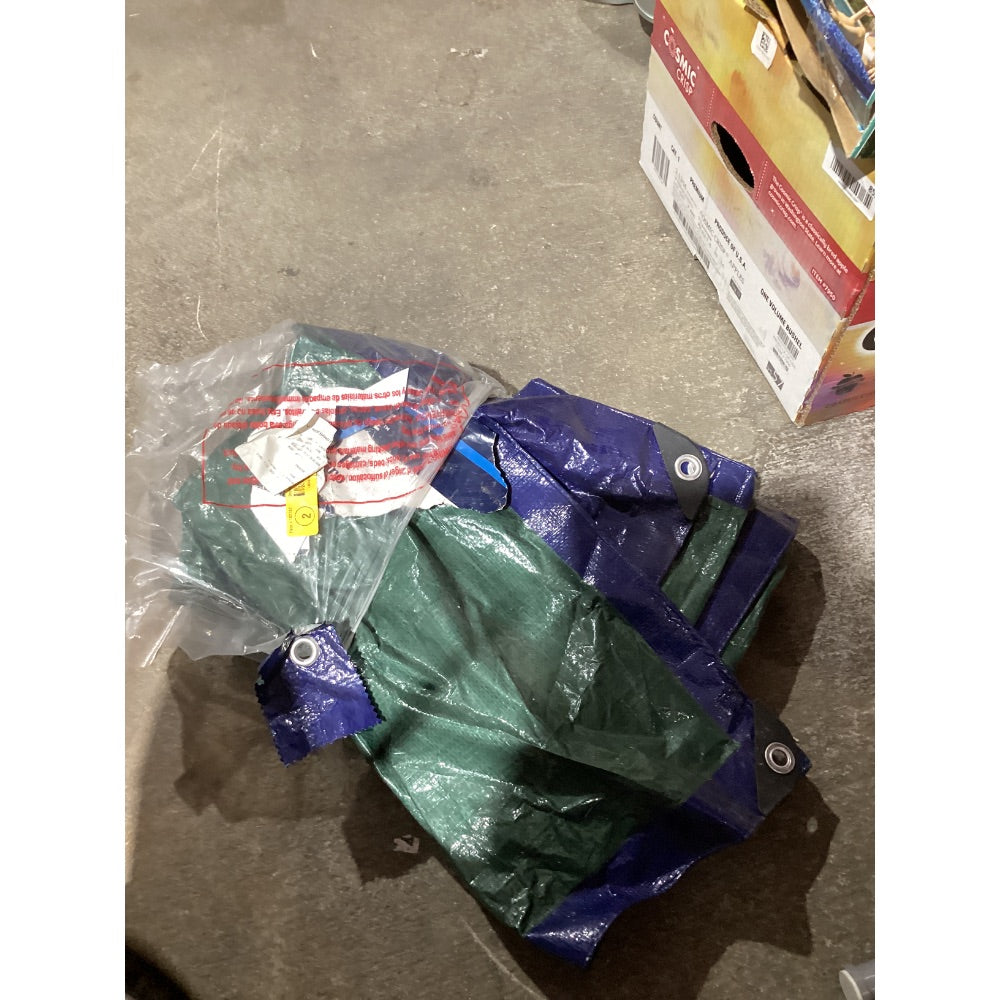 Lot # 854 Blue Hawk Tarp 8x10 BlueGreen $15.00