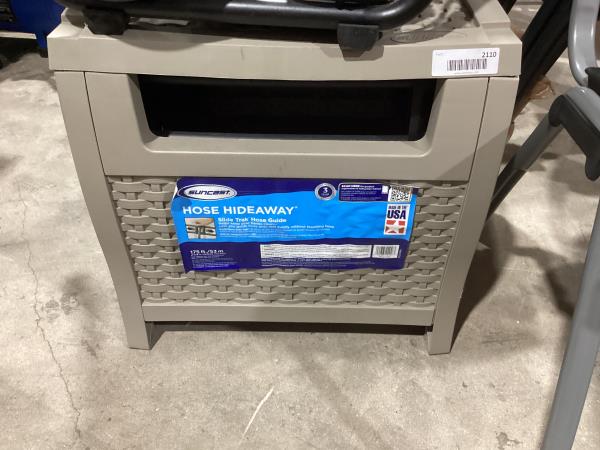 Lot # 2110 Suncast Hideaway Hose Reel $60