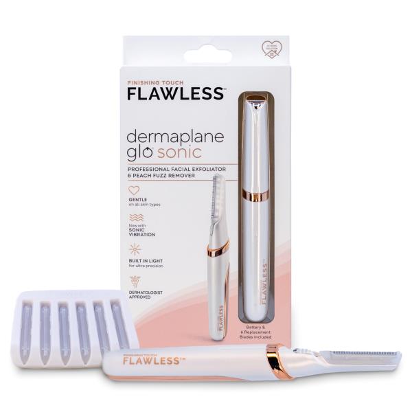 Lot # 40 Flawless Dermaplane Glo Sonic Facial Exfoliator$25