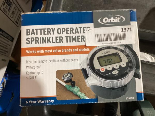 Lot # 1371 Battery Operated Irrigation Controller Valve $65
