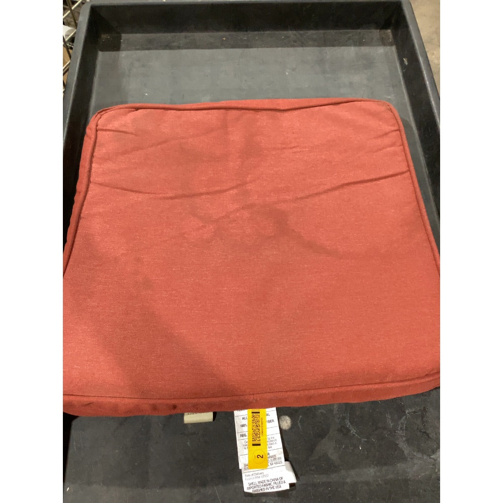 Lot # 1461 allen + roth Red Solid Patio chair cushion $33