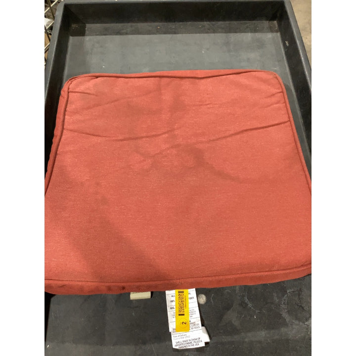 Lot # 1461 allen + roth Red Solid Patio chair cushion $33