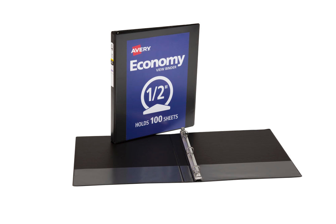 Lot # 976 Avery 0.5 3-Ring Binder Black $4.00