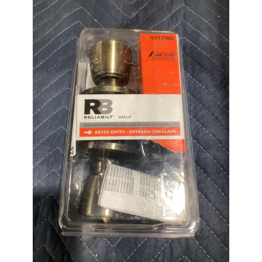 Lot # 37 ReliaBilt Door Knob $10.48