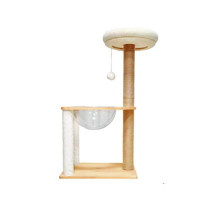 Lot # 1375 SHENGOCASE Cat Tree Tower Accessories Replacement Parts Round Top Cushion Bed Cover for Cat Perch with Elastic Band (13.8", Beige)