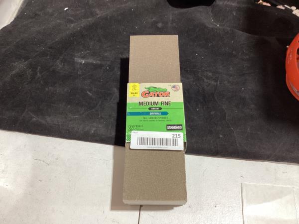 Lot # 215 Gator 7109 Multi-Grade Pack Medium Fine Grit Tall Sanding Sponge, 3 x 10 Inch, 2 Sponges
