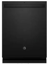 GE 24 in. Black Top Control Built-In Tall Tub Dishwasher with 3rd Rack, Bottle Jets, 45 dBA