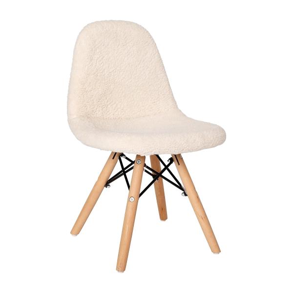 Lot # 1691 Modern Padded Faux Faux Shearling Accent Chair $87