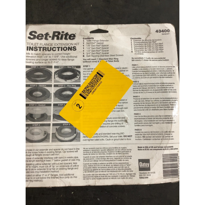 Lot # 1137 Oatey Toilet Flange $32.97