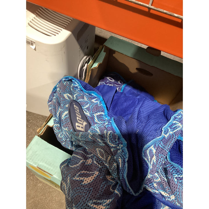 Lot # 878 Aqua BlueWhite GeometricFloral Swimwear Set $45