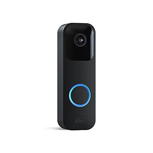 Blink Video Doorbell | Two-way audio, HD video, motion and chime app alerts and Alexa enabled wired or wire-free (Black)