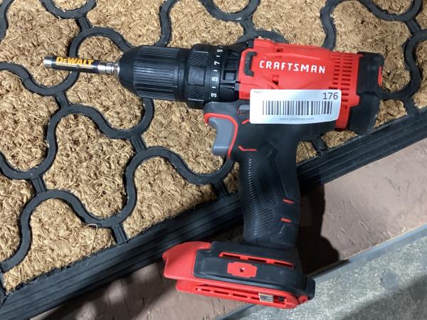 Lot # 176 CRAFTSMAN V20 20V Max Keyless Cordless Drill $79