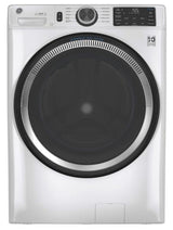 GE 4.8 cu. ft. Smart White Front Load Washer with OdorBlock UltraFresh Vent System and Sanitize with Oxi