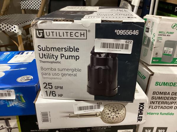 Lot # 622 Utilitech 0.167HP Submersible Pump $43