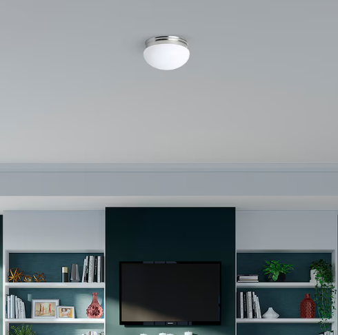 Lot # 1404 Project Source 9.25-in W Ceiling Flush Mount $25