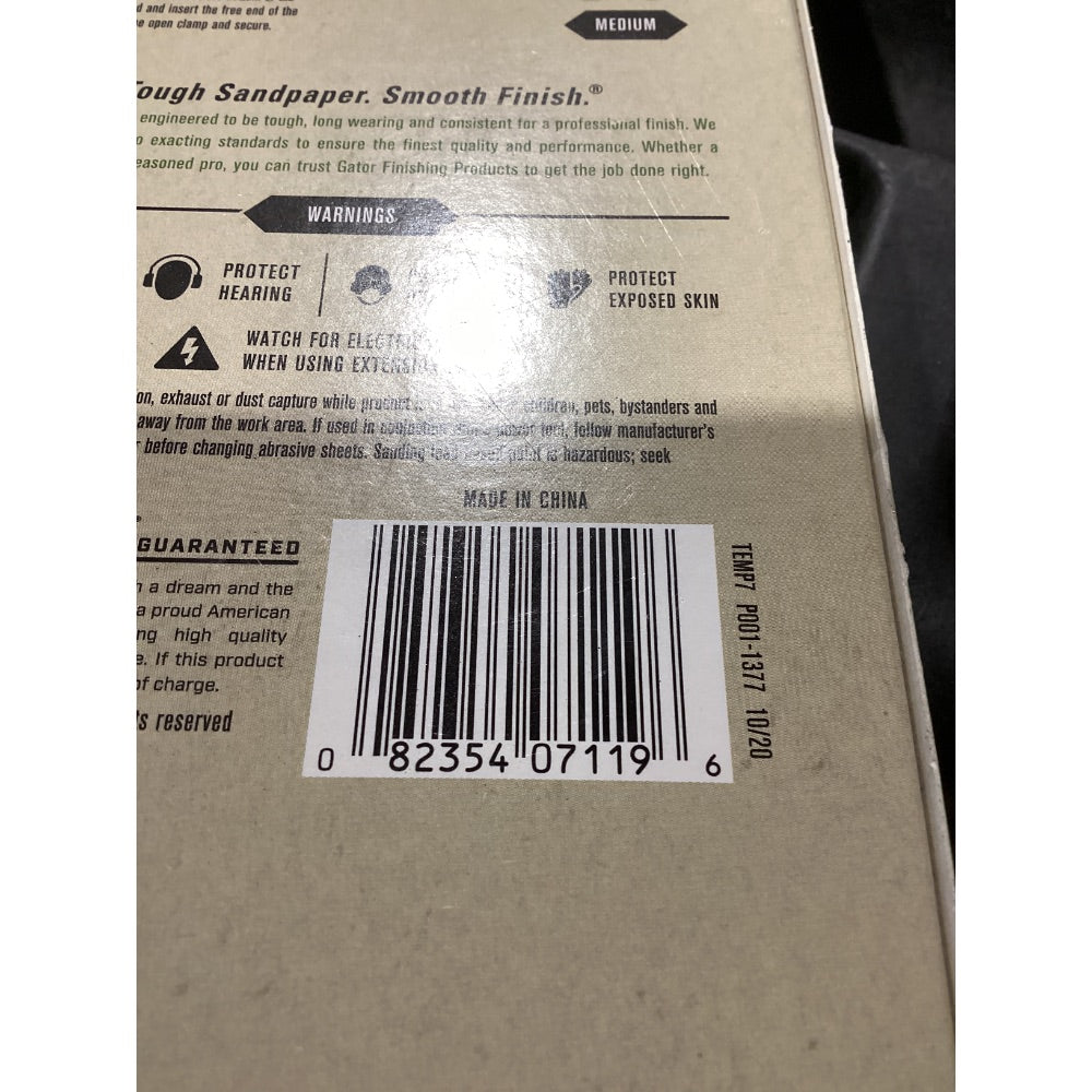 Lot # 284 Gator Black 80 Grit Drywall Screen 25-Pk $20