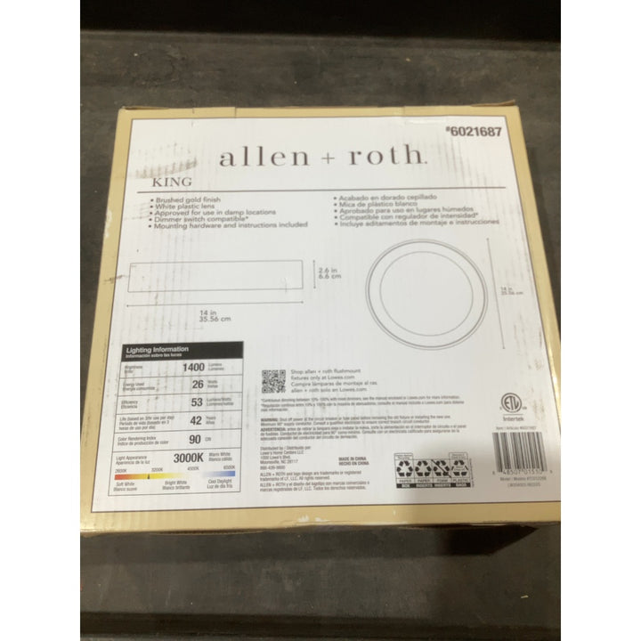 Lot # 1592 LED flushmount light