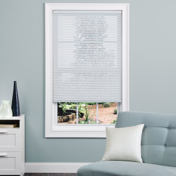 Lot # 1096 Project Source 1in cordless vinyl blinds 36x64