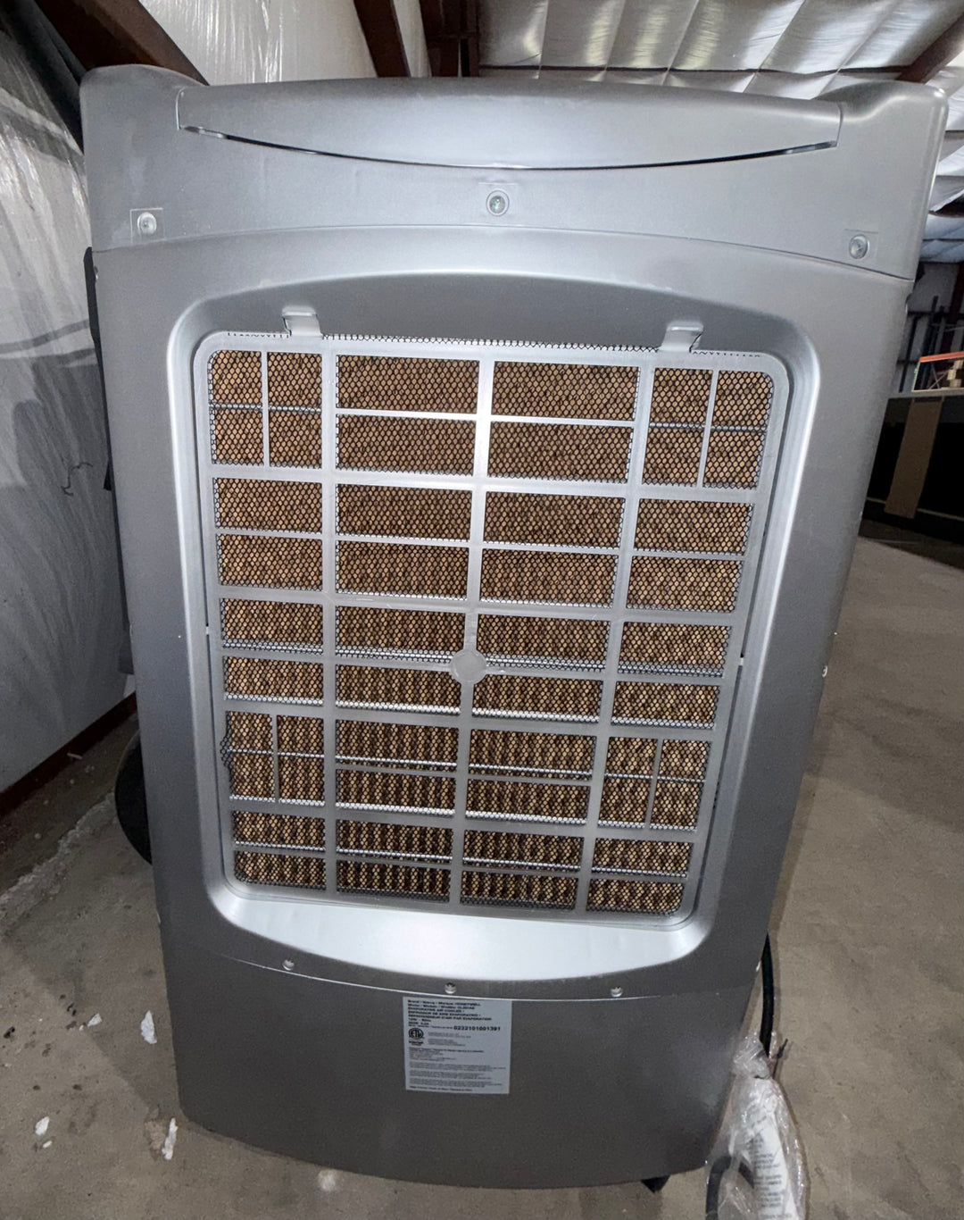 Enfriador evaporativo portátil para interiores Honeywell de 722 CFM y 4 velocidades para 440 pies cuadrados (motor incluido) 