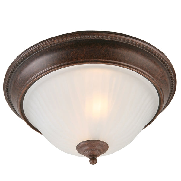 Lot # 246 allen + roth Antique Brown Flush Mount Light $32