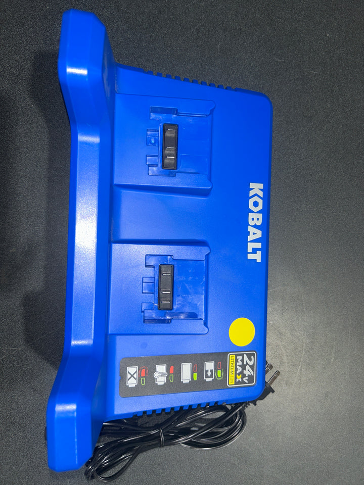 Kobalt 24 -Volt Lithium Dual Port Battery Charger Station  (used)