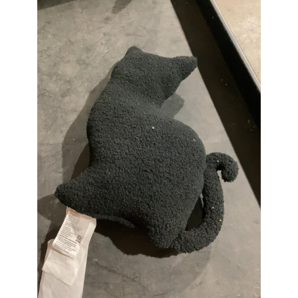Lot # 1149 Haunted Living 1.5-ft Black Cat Pillow $20