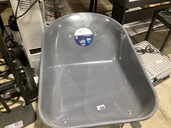 Lot # 2026 Project Source 5.5-cu ft Push Wheelbarrow $99
