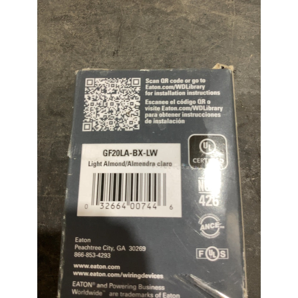 Lot # 1775 GF20LA GFCI Outlet $20.38