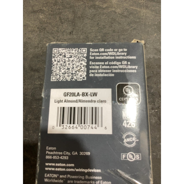 Lot # 1775 GF20LA GFCI Outlet $20.38