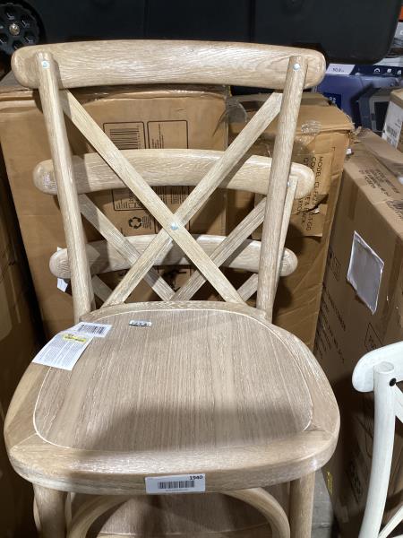 Lot # 1940 FlashFurniture Advantage Driftwood XBack Chair$278