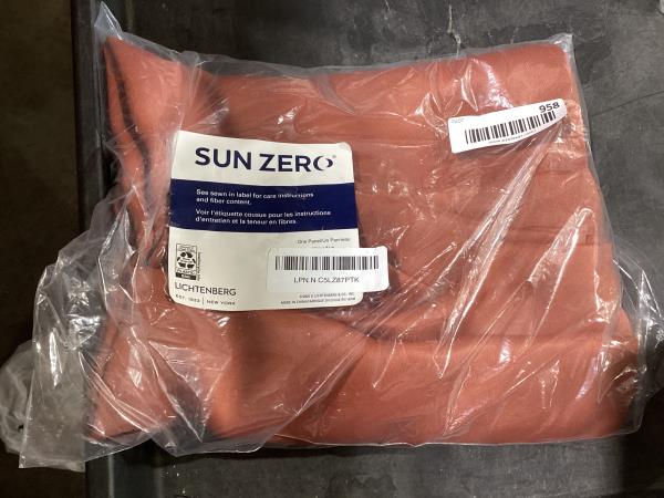 Lot # 958 Sun Zero Blackout Curtain Terracotta $8