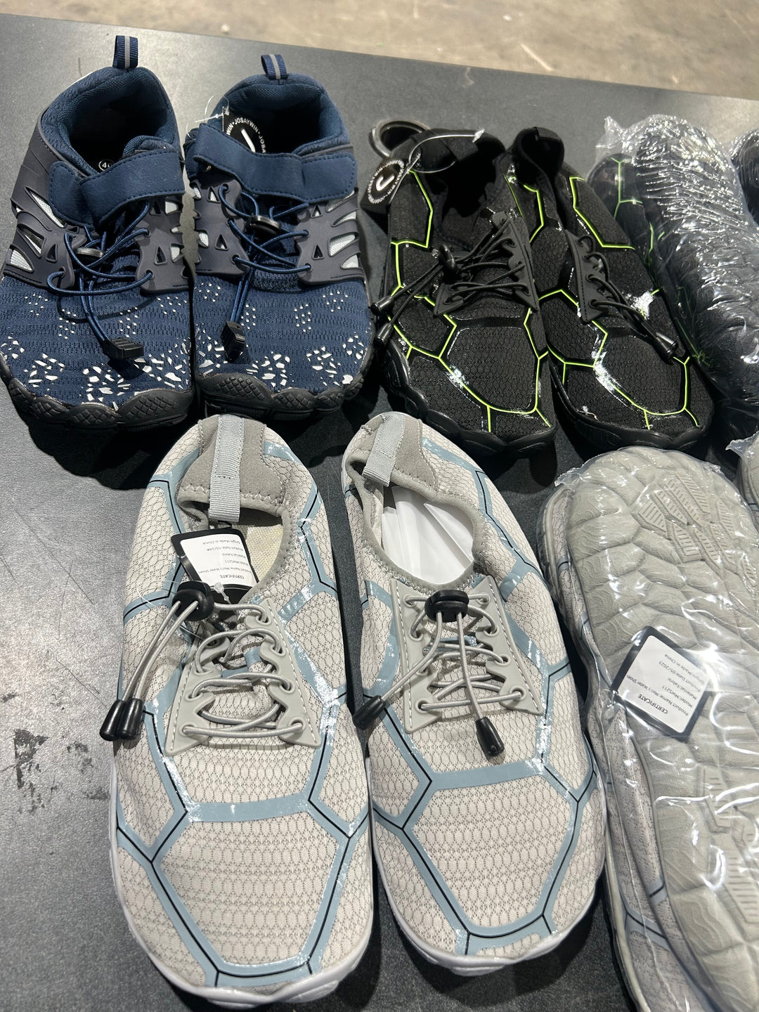 7 Pack WOTEE Men's Water Shoes Assorted Sizes Mixed Lot (new)