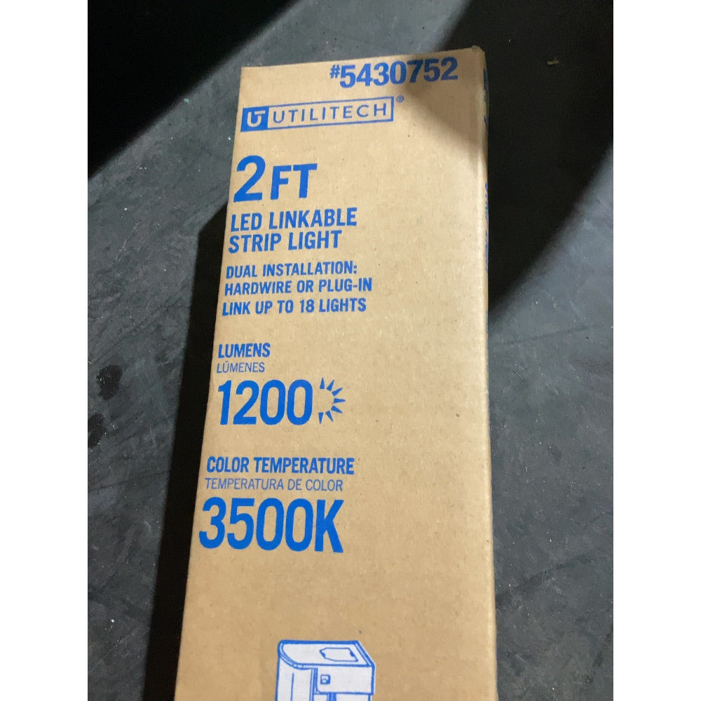 Lot # 1098 Utilitech Bright LED Strip Light Fixture $25