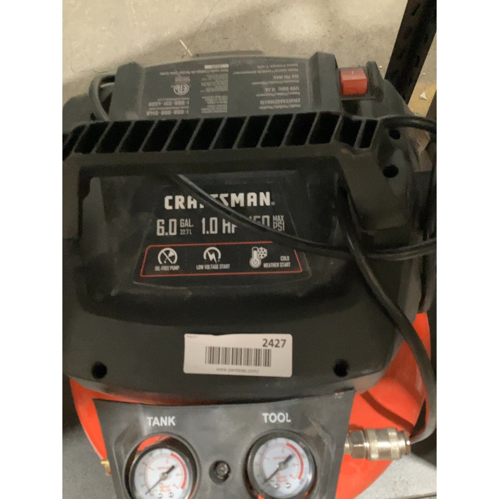 Lot # 2427 Craftsman Air Compressor $120.00