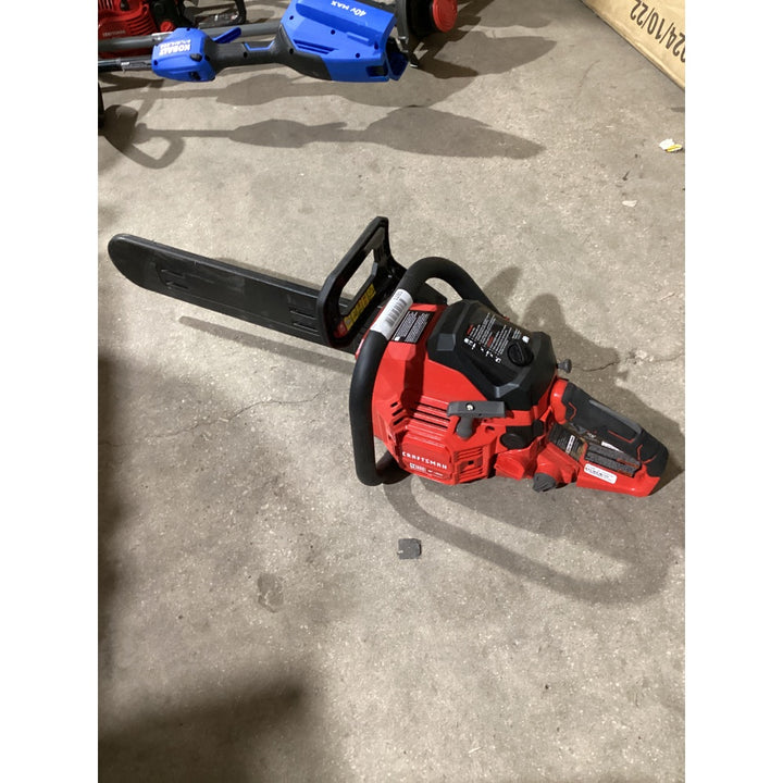 Lot # 1285 CRAFTSMAN CMOGASS46218E Gas Chainsaw - 18-inch Bar, 46cc Engine, Red/Black