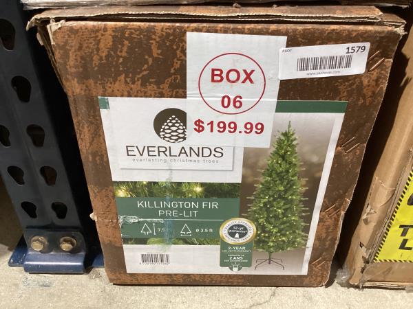 Lot # 1579 Everlands 7.5-ft. Killington LED Artificial Christmas Tree, Multicolor