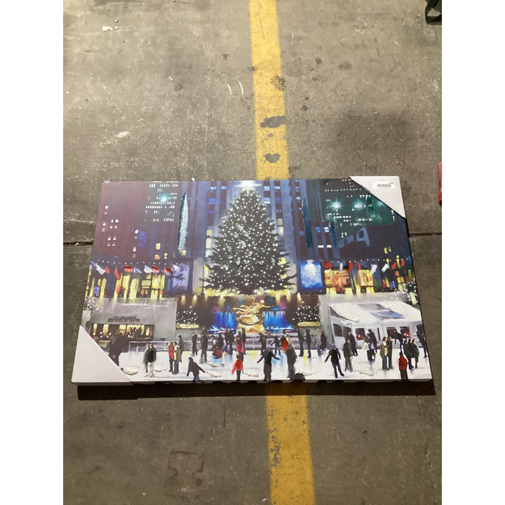 Lot # 1068 Marble Lighted Canvas Art $40