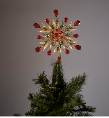 Lot # 672 GE 9.5-in Snowflake Christmas Tree Topper